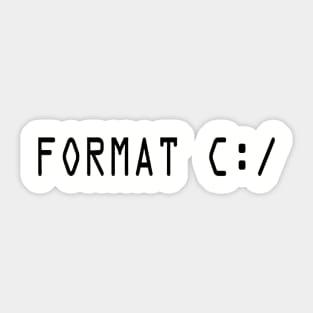 FORMAT C:/ Sticker